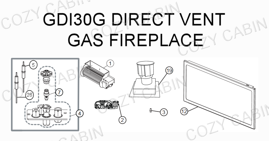 Direct Vent Gas Insert (GDI-30G) #GDI-30G